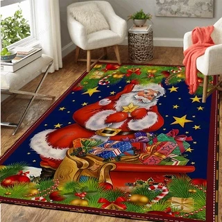 Feliz Natal Tapete 3D Sala De Estar Grande Decoração De Quarto Macio Infantil Área De Jogo