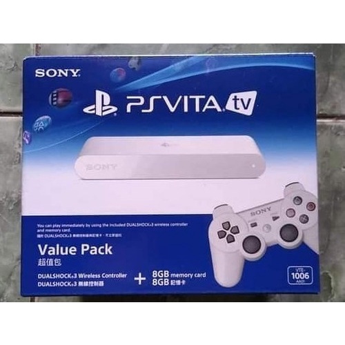 PS vita TV branco Sony 1GB + cartão memória 8GB desbloqueado