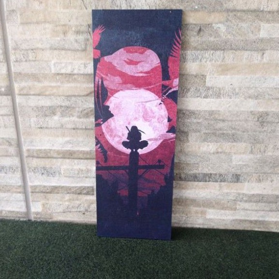 Placa decorativa Itachi Uchiha com a lua ANBU - Akatsuki Konoha Quadro ...