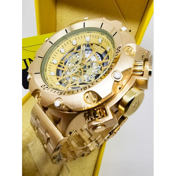 Rel gio Invicta Venom Hybrid Skeleton Dourado e Cinza Shopee Brasil