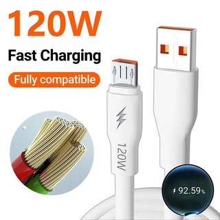 [Cabo De Carregamento Super Rápido De 120W Extra Espesso Micro USB Carregador Tipo Para Andróide