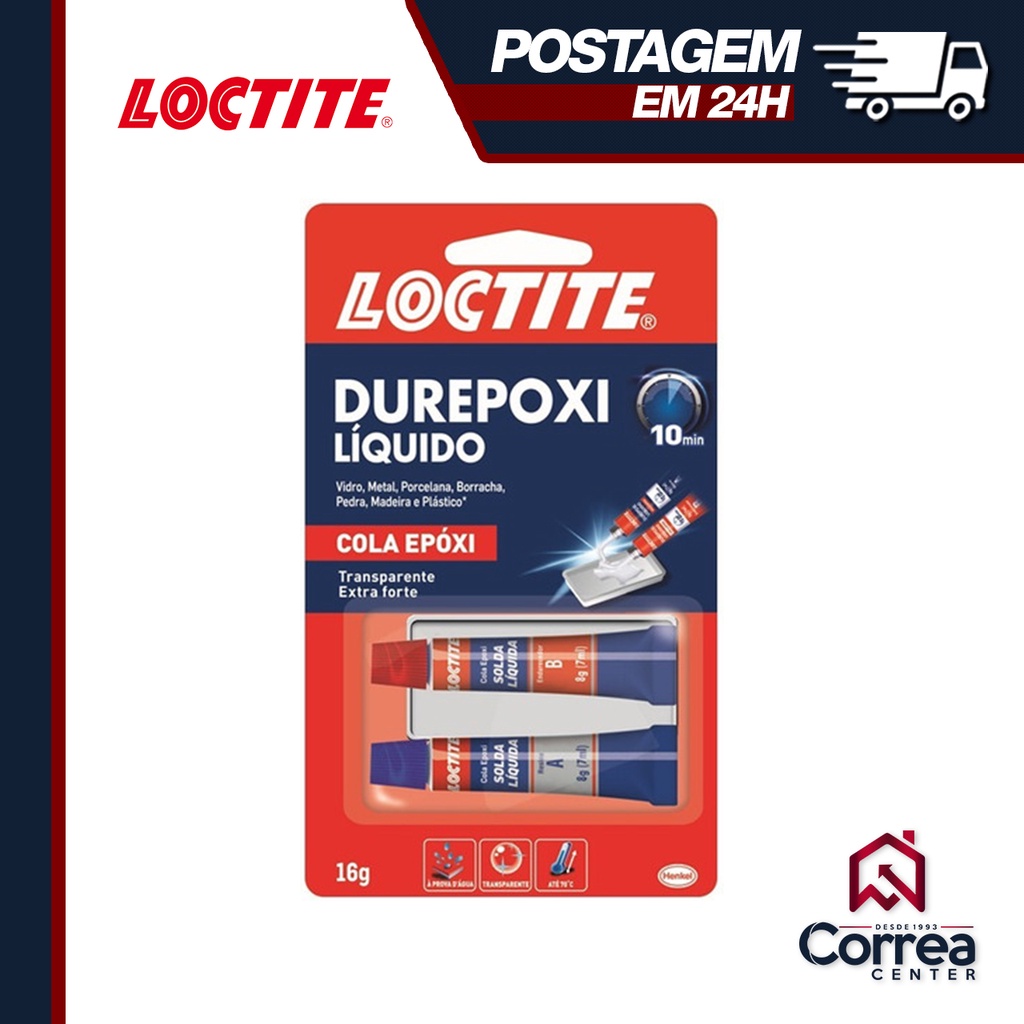 Durepoxi Líquido Transparente 16g 10 Minutos | Loctite