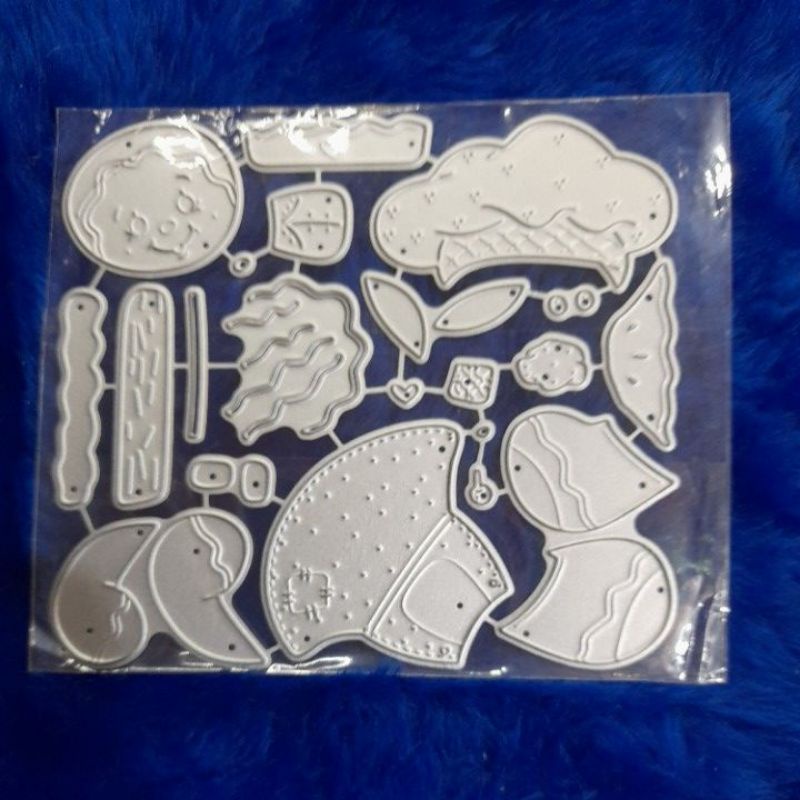 Faquinha de corte e relevo metal para papel e Eva scrapbook MODELO:GINGER