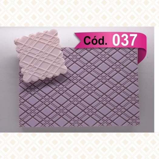 Textura Xadrez Biscuit Pasta Americana 15x10cm Cód 037 Shopee Brasil