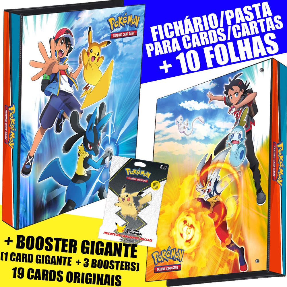 Fichario album pasta tapu koko 10 folhas 06 cards