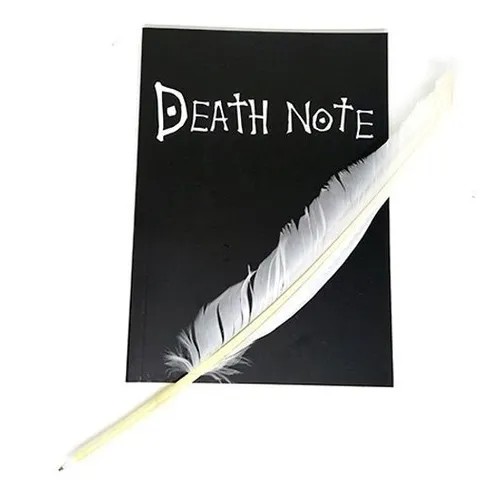 Caderno Death Note Com Caneta Pena
