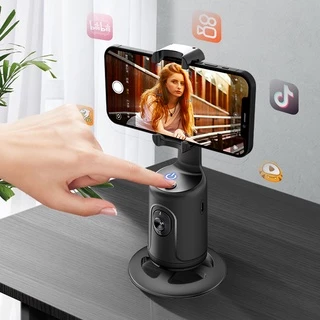 P01 Pau De selfie Com Rastreamento Facial Automático Smart 360 ° Suporte De Rotação AI Follow-Up Vídeo Vlog Live Gimbal Tripé Estabilizador Para Celular