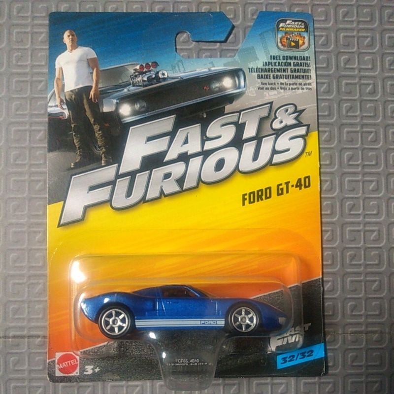 FORD GT-40 VELOZES E FURIOSOS 5 escala 1/55 MATTEL