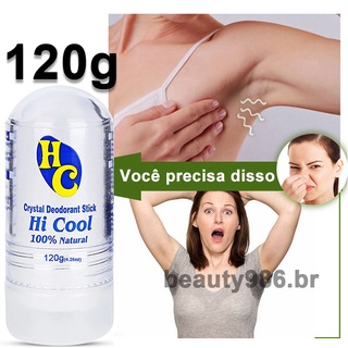 Desodorante Natural Pedra Sal Cristal 120g Unisex Hi Cool