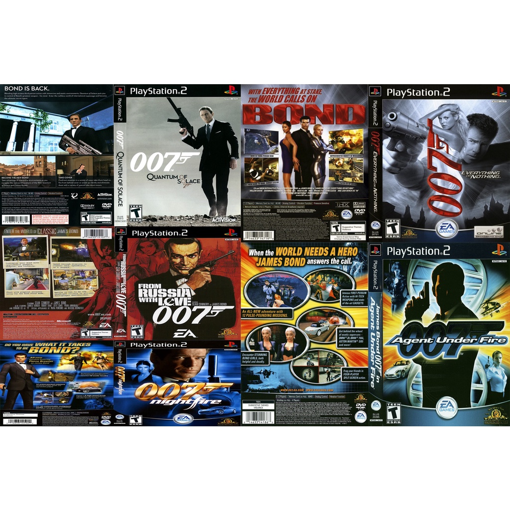 Coleção 007 ps2 todos os jogos