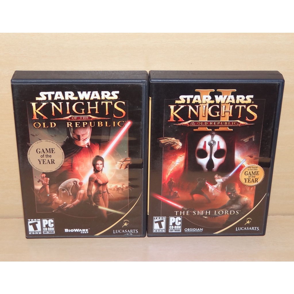 STAR WARS SITH LORDS & THE OLD REPUBLIC PC CD 2 GAME COLLECTION