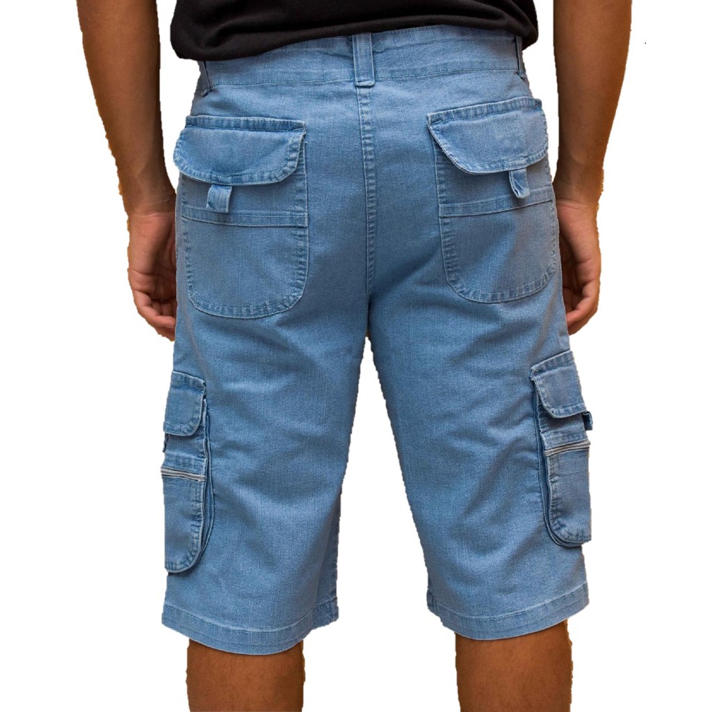 Bermuda cargo hot sale masculina jeans