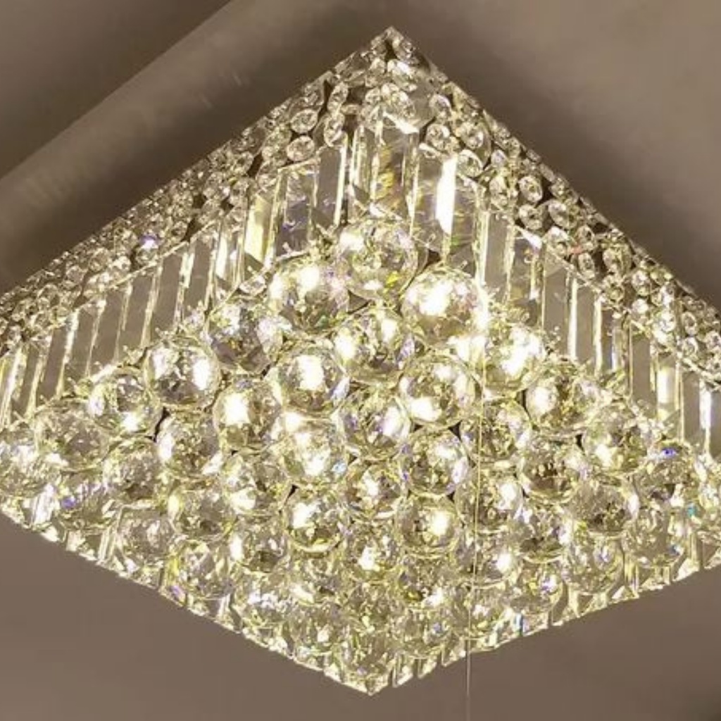 Lustre De Cristal Legítimo K9 Para Sala E Quarto É Bivolt