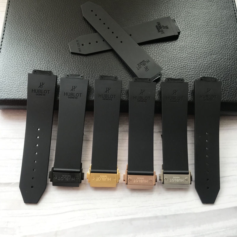 Pulseira De Silicone Adequado Para HUBLOT Hengbaoyu Box Grande Explosão Preta Macia Relógio Masculino De Borracha 25 * 17mm