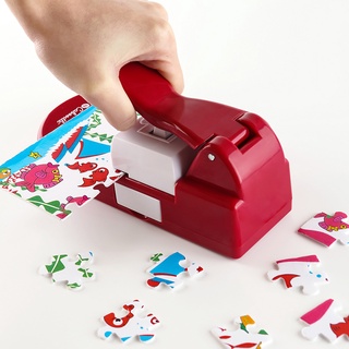 Vermelho/Verde Criativo Máquina De Tomada Quebra-Cabeças Imagem Foto Cortador Enigma Criador Para 4x6 " Das Crianças DIY Brinquedos Artesanais