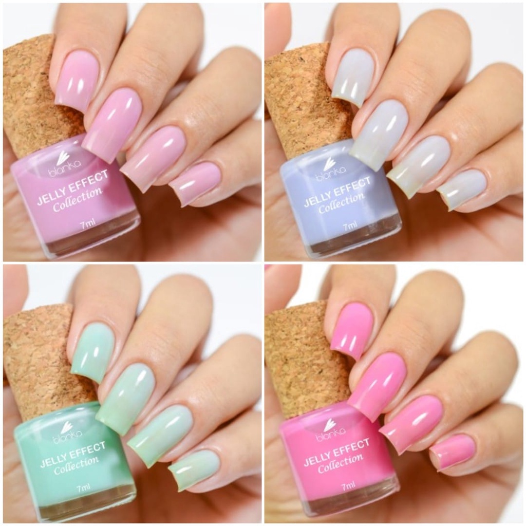 Kit Esmaltes - Jelly Effect (Efeito Gelatina)