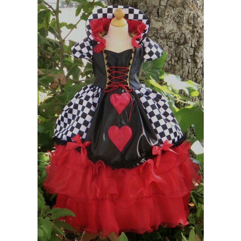 Fantasia Rainha de Copas Luxo Adulto – Vestido Temático , saia com tule ...