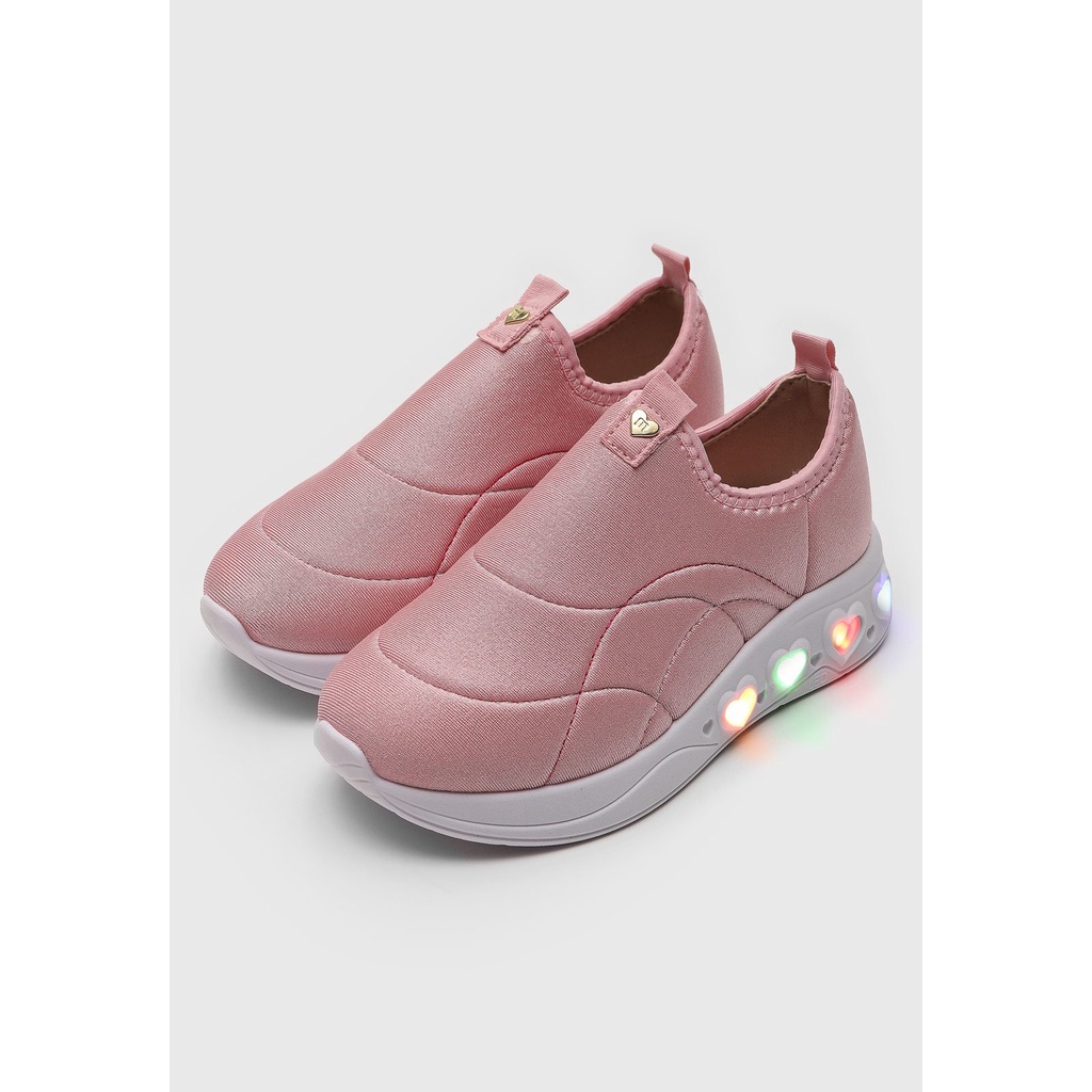 Tênis infantil feminino com led cheap da molekinha