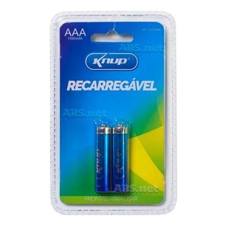 Pilhas Recarregáveis AAA 1.2V 1100mAh 2un