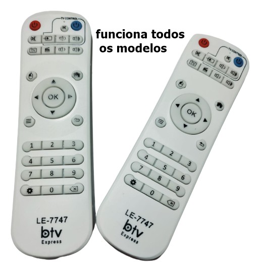 Controle Compativel Para TV Box BTV B8 B9 B10 B11 BX E9 Express Branco ...