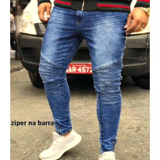 Calça jeans biker store masculina