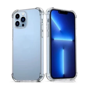 Case Capa Capinha Anti Impacto Queda Para iPhone 13 13 Pro 13 Pro Max 13 Mini (Anti shock choque proteção protetora air bag silicone TPU reforçada incolor transparente celular aparelho borda)