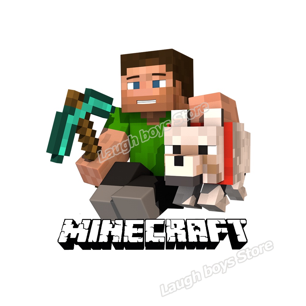 Minecraft Adesivo De Transferência De Calor De Desenhos Animados ...