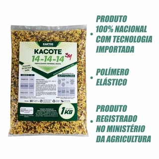 Adubo Liberação Lenta 14-14-14 3Meses 1 Kg - Tipo Osmocote