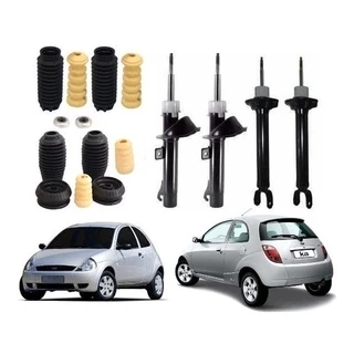4 Amortecedor+ 4 Kit Suspensão Ford Ka Endura Zetec Rocam