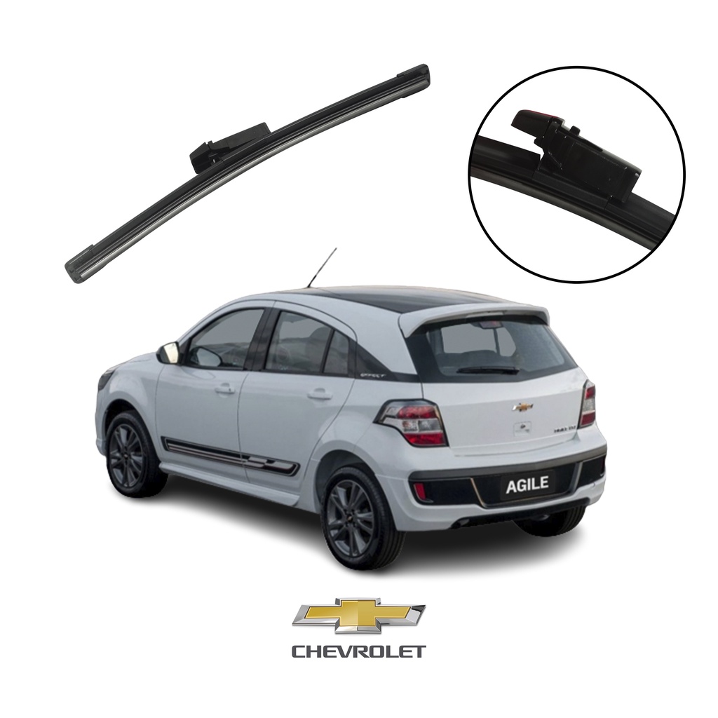 Palheta Parabrisa Chevrolet Agile 2011 a 2015 Silicone Par - 672208 -  Homologacao