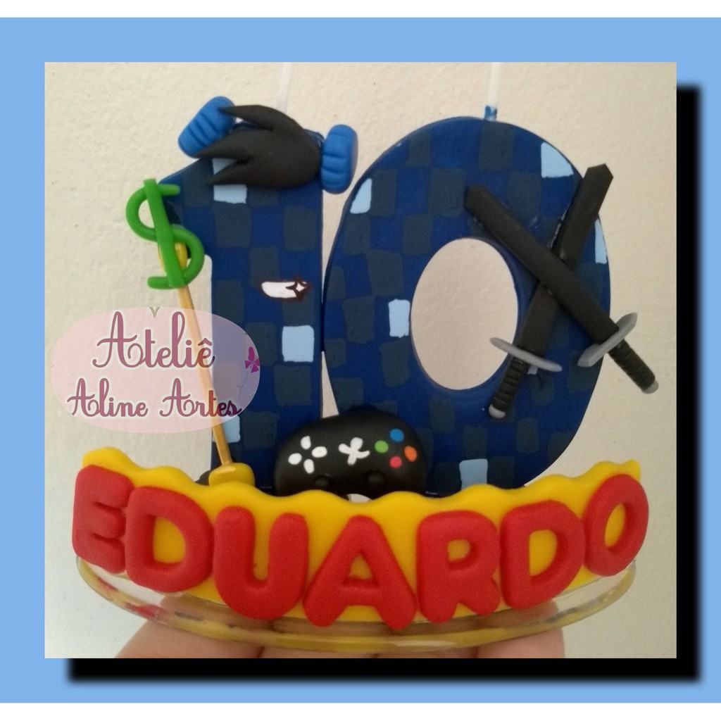 Vela Roblox 4 Anos Biscuit