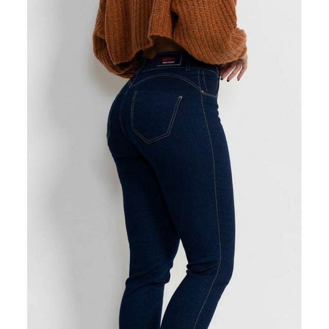 Calça Jeans Skinny Escura Biotipo Cintura média (Elastano