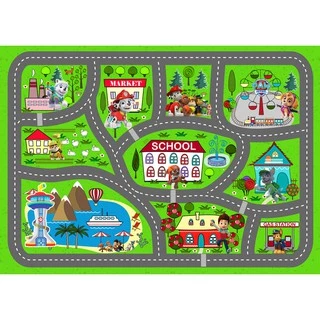 pista de carrinho tapete ilustrativo 140x100