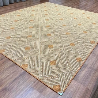 Tapete de Sisal 200x250 Sala Quarto Decoração Sem Pelo Antiderrapante