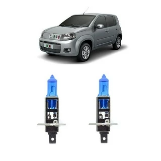 Par Lampada Super Branca Farol de Milha Fiat Uno Vivace 2011 2012 2013 2014 2015 8500K H1 em Oferta na Shopee