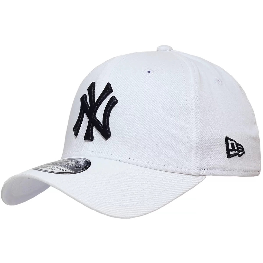 [ ENVIO IMEDIATO ] Boné New Era NY Branco Aba Curva Fitão Unissex Várias Cores Fita Ajustável Masculino New York Feminino