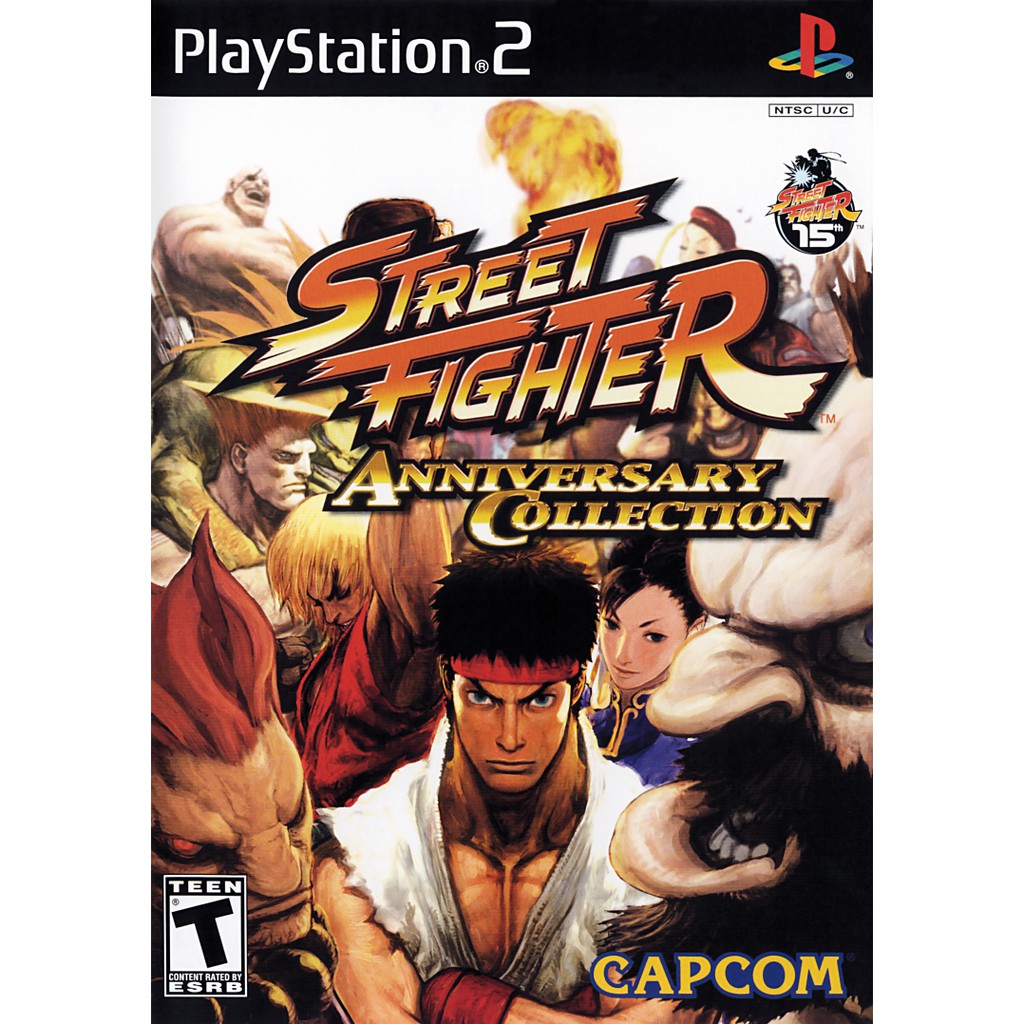 Street Fighter Anniversary Collection jogo playstation ps2