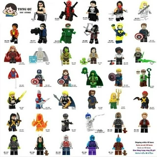 Super Heróis Minifiguras Guardiões Da Galáxia X-Men Building Block Dolls Modelos Colecionáveis Brinquedos De Aniversário