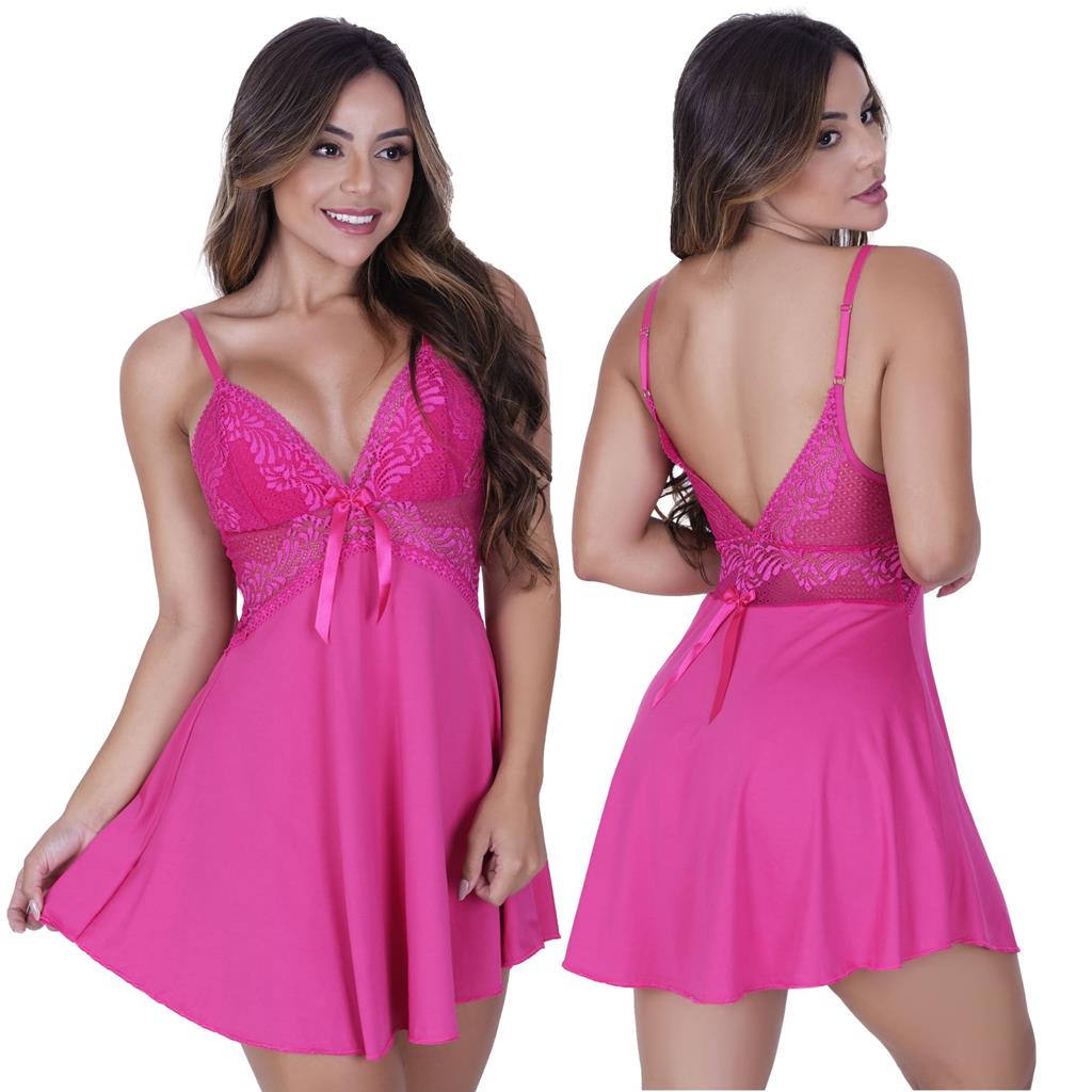 Camisola Feminina Leide sem Bojo de Microfibra Light e Rendada