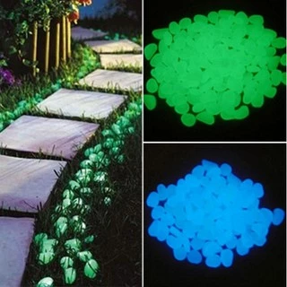 10 / 20Pcs Glow in the Dark Garden Pebbles Pedras Brilham Rocks Para Caminho Do Jardim Jardim Quintal Decoração Pedras Luminosas