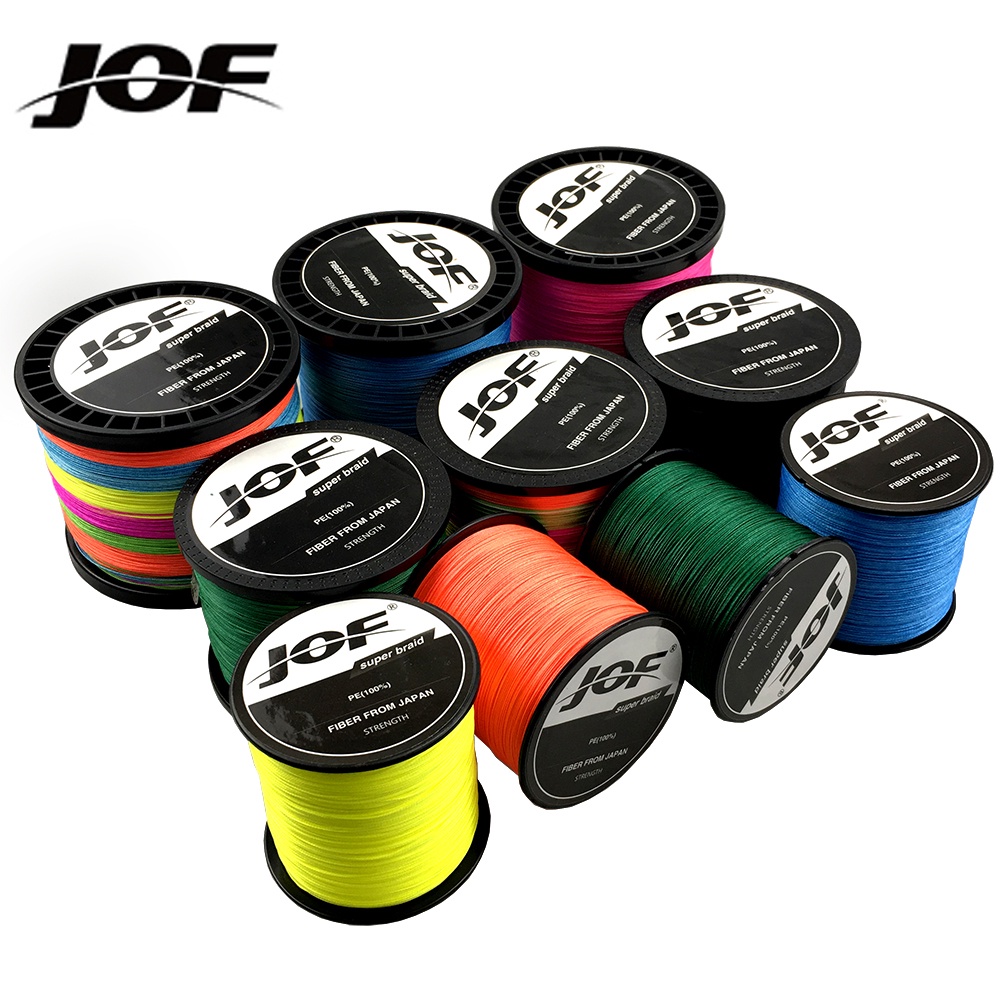 JOF 4 Strands Braided Fishing Line Multifilament 300M 500M 1000M