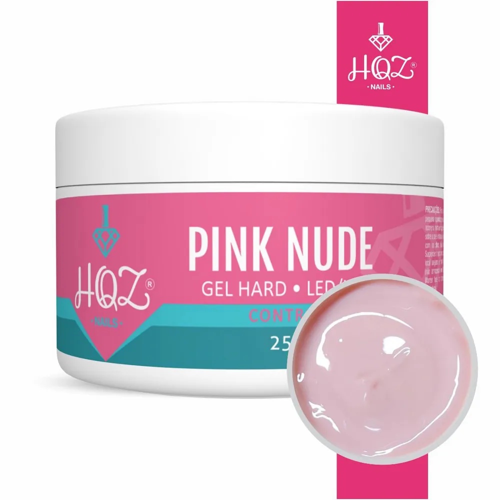 Gel Hard Pink Nude Control Hqz Nails 25gr Shopee Brasil