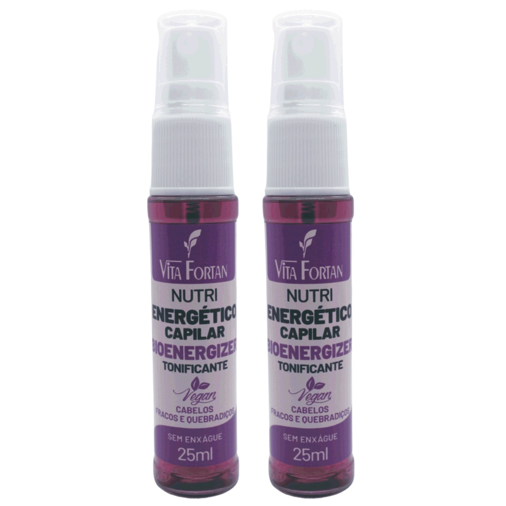 Energético Capilar Vita Fortan Bioenergizer Spray 25ml (2unid) | Shopee ...