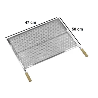 Grelha 47x50 Churrasqueira Inox 430 Churrasco Top