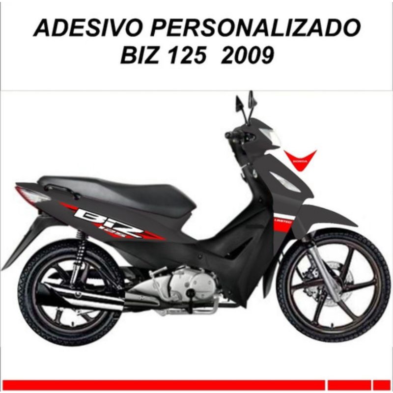 Adesivo biz 125 2009 personalizado | Shopee Brasil