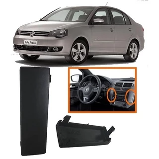 Tampa Painel Central Porta Copo LD Polo Sedan 03/14 Preto