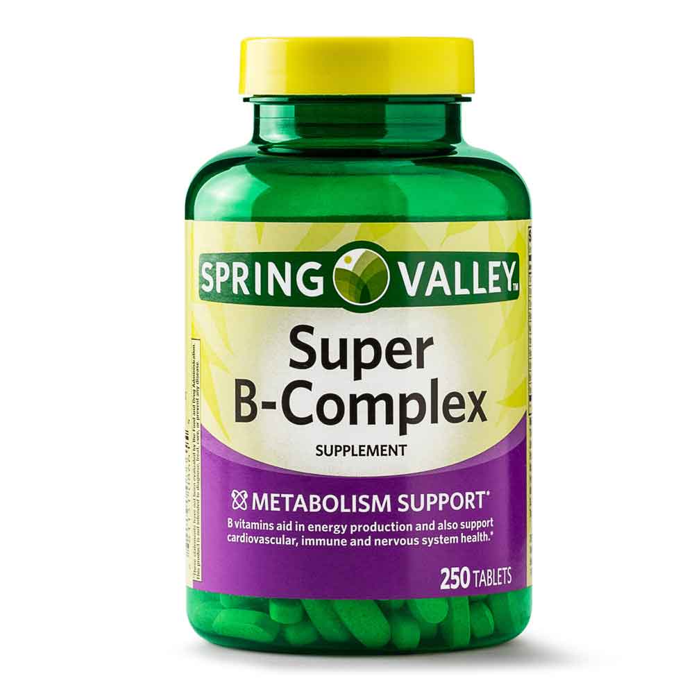 VITAMINA B COMPLEX - 250un - Spring Valley | Shopee Brasil