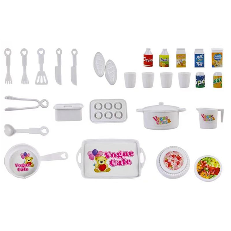 Conjunto De Potes De Cozinha Acessórios Casa De Boneca Mini Brinquedos  Vasos E Panelas De Frutas Fingir Alimentos Conjuntos Meninas Jogo Para  Barbie