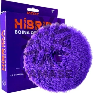 Boina De Lã E Espuma Híbrida Kers 5'' Polimento Automotivo Corte Refino Lustro
