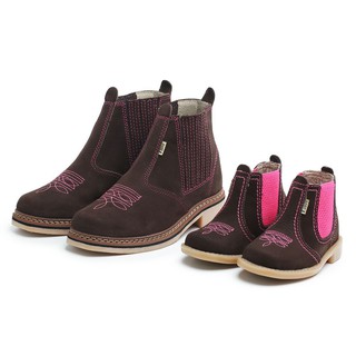 Bota Botina Country Texana Rodeio Kit Bota Adulta Feminina + Bota Feminina Infantil Kit Mãe E Filha